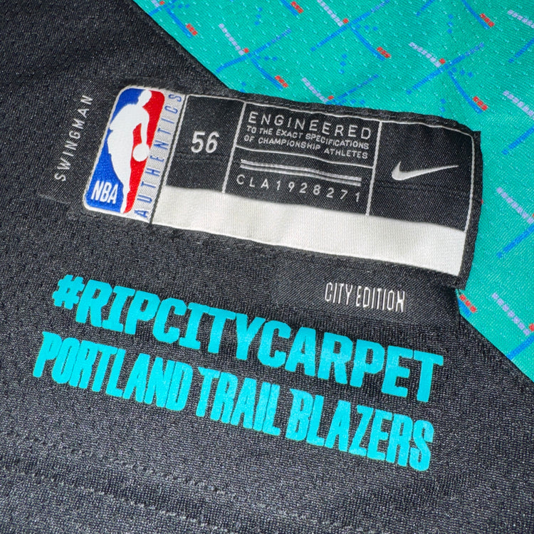 NWT Nike Portland Trail Blazers PDX Carpet Signed Anfernee Simons Jersey Sz 2X