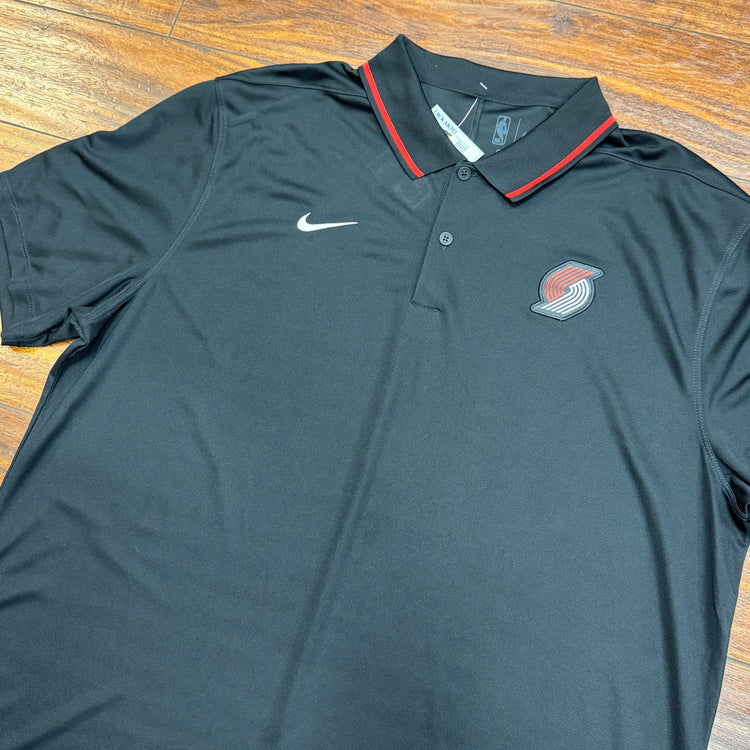 NWT Nike Blazers Black Polo Sz XL