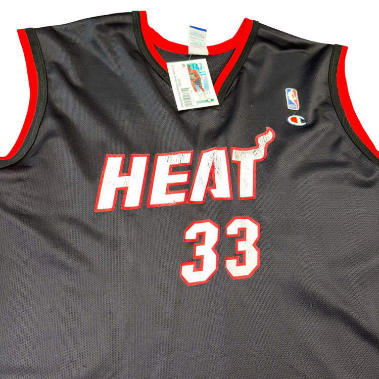 Champion 90’s Miami Heat Away Alonzo Mourning Jersey Sz 2X