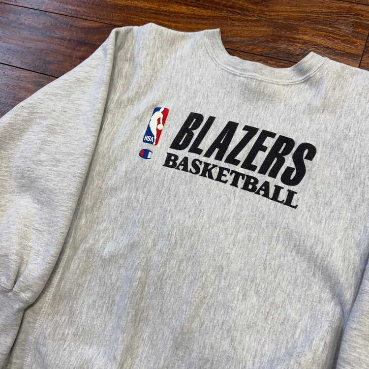 Champion 90's Blazers Reverse Weave Crewneck Sz L