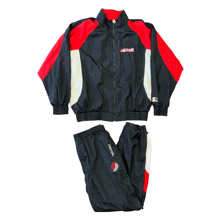 Starter 90’s Portland Trail Blazers Windbreaker Set Sz XL (Full Set)