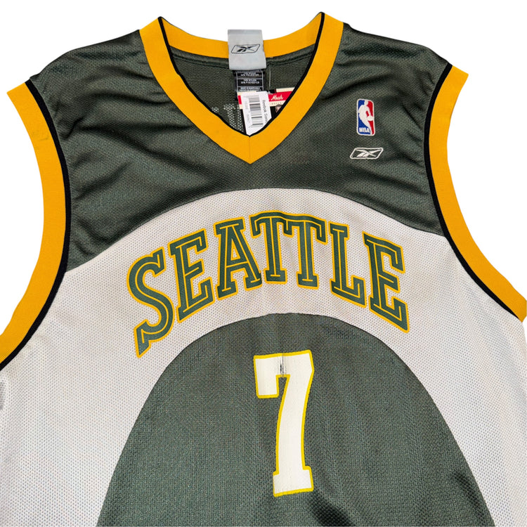 Reebok 00’s Seattle SuperSonics Rashaad Lewis Away Jersey Sz M