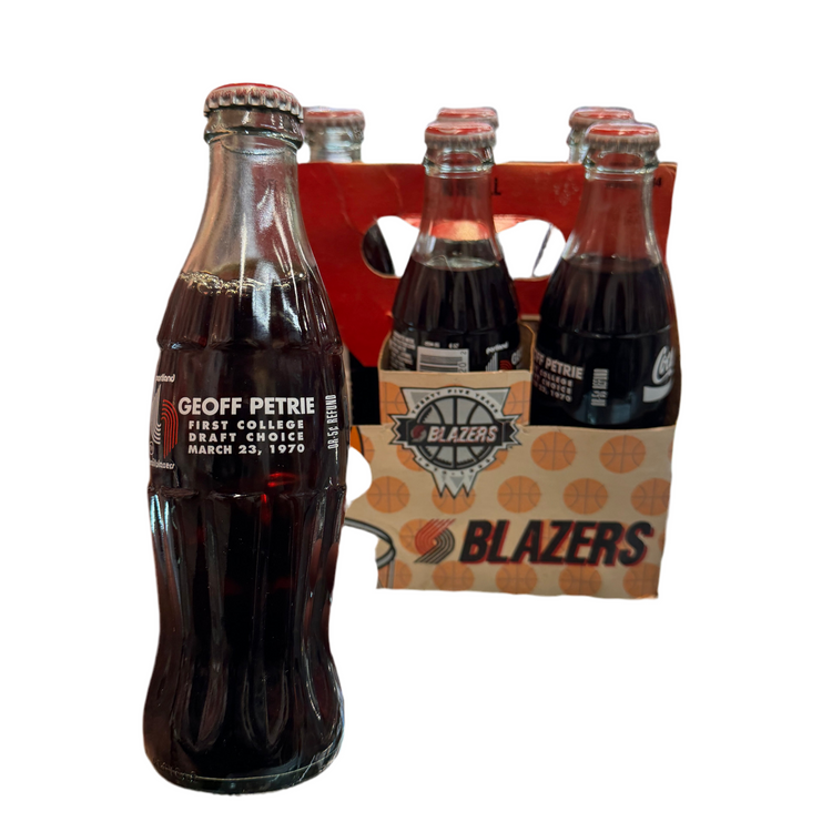1995 Coca Cola 25th Anniversary Blazers Bottles