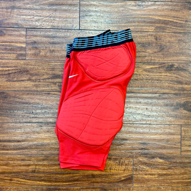 Nike Pro Hyperstrong Padded Compression Shorts Red Men’s L-Tall