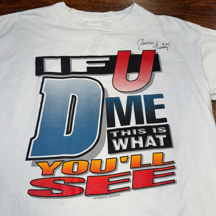 Jam Posse Autographed Jerome Kersey Tee Sz XL