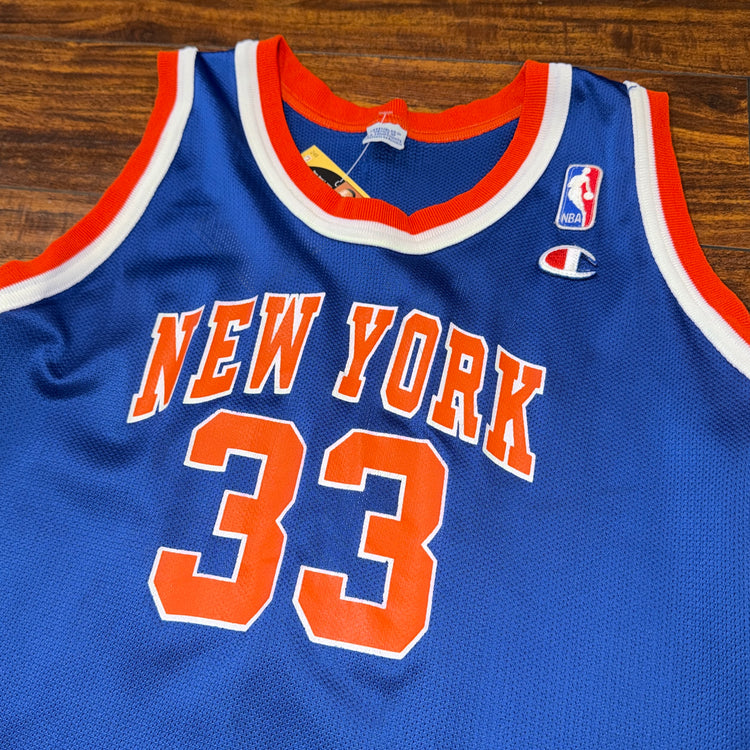 Champion New York Knicks Patrick Ewing Jersey Sz YL