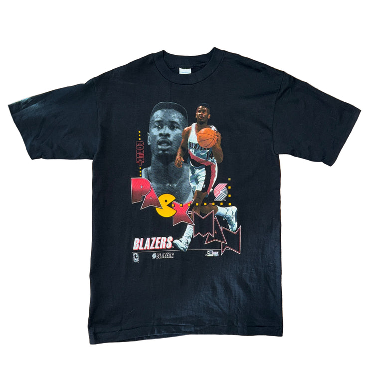 NWT Salem Sportswear Portland Trail Blazers Robert Pack Pac-Man Tee Sz M