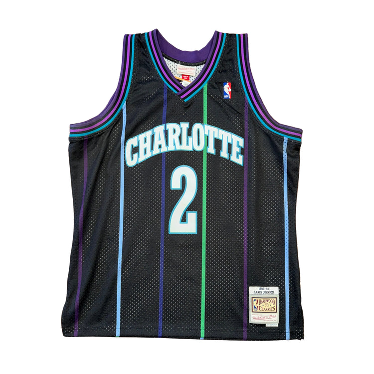 Mitchell & Ness Charlotte Hornets Larry Johnson Jersey Sz XL