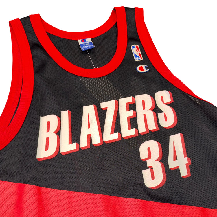 Champion 90’s Portland Trail Blazers Isaiah Rider Away Jersey Sz L