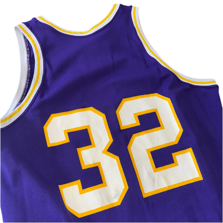 Sand-Knit Los Angeles Lakers Magic Johnson Jersey Sz XL