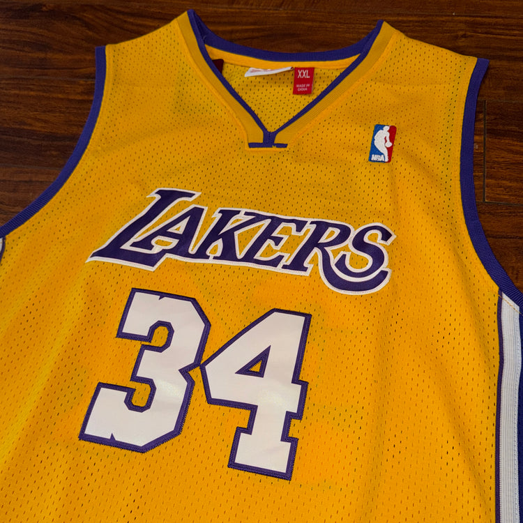 Autographed Mitchell & Ness Shaquille O’Neal Los Angeles Lakers Jersey Sz 2X