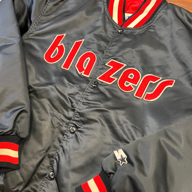 Starter Portland Trail Blazers Satin Jacket Sz XL