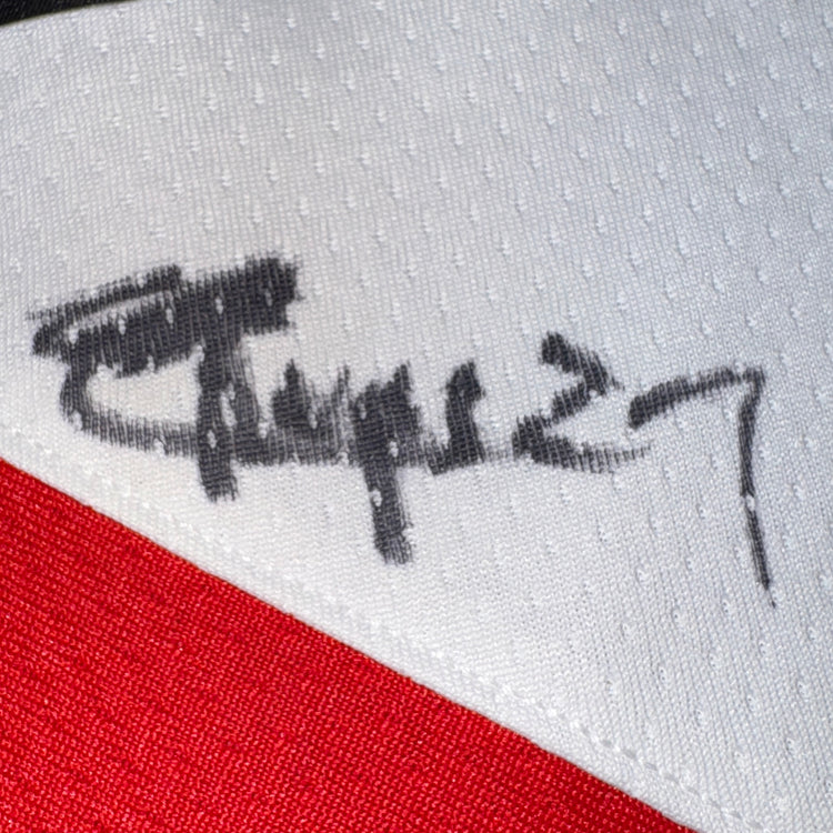 Signed Portland Trail Blazers Sharpe/Tou/Ayton/Rupert Jersey Sz XL