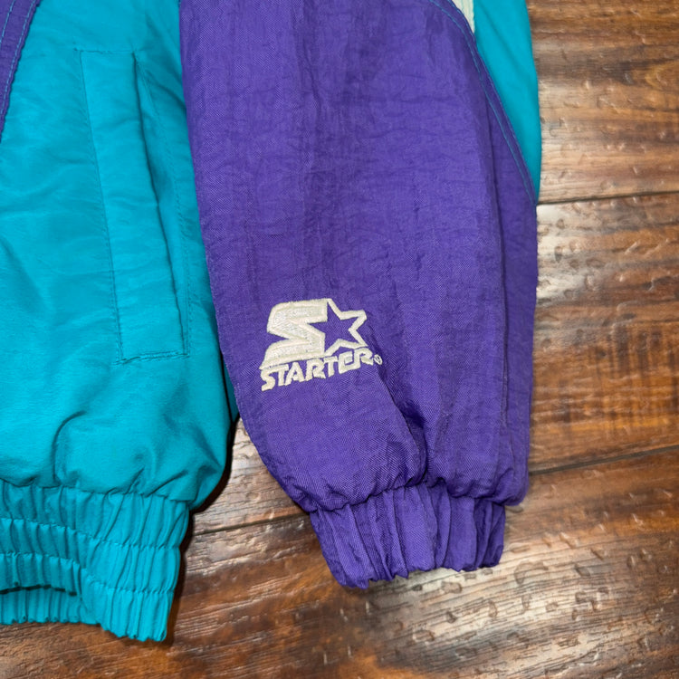 Starter Youth Charlotte Hornets Puffer Sz YM