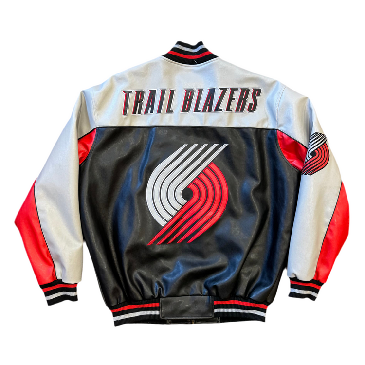 G-3 Sports X Carl Banks 00’s Blazers Leather Jacket Sz L