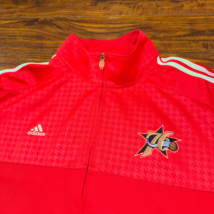 Adidas Philadelphia 76ers Zip-Up Sz L