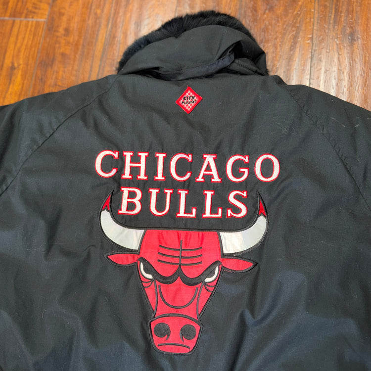 City Players Chicago Bulls Trench Coat Sz L