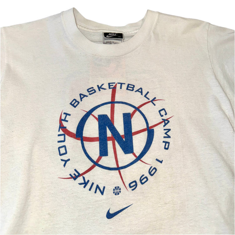 Nike 1995 Basketball Camp Tee Sz Youth M