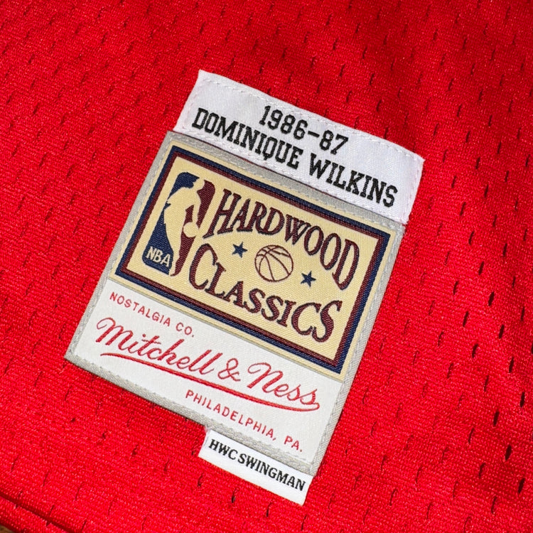 Mitchell & Ness Atlanta Hawks Dominque Wilkins Jersey Sz YL