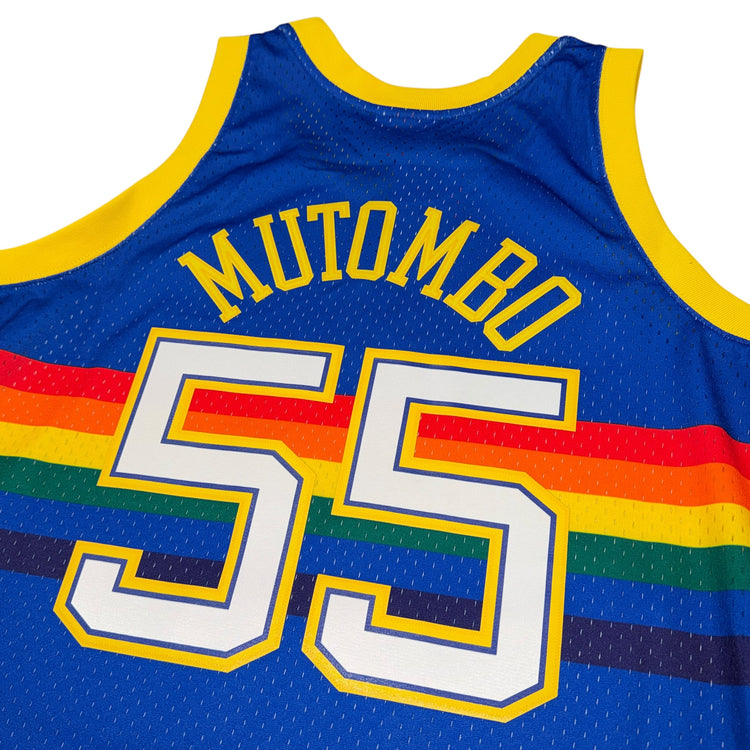 Mitchell & Ness Denver Dikembe Mutombo Jersey Sz L
