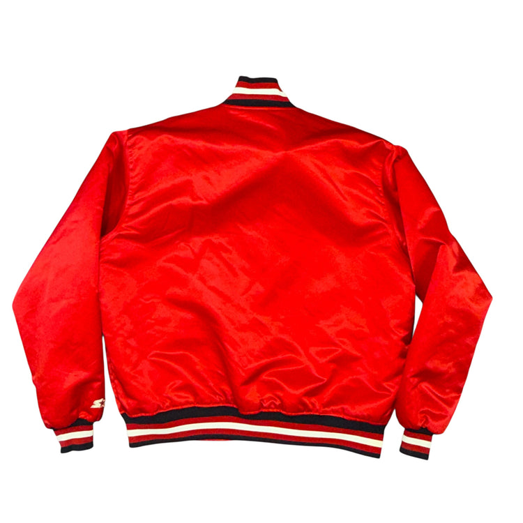 Rare Portland Trail Blazers 80's Red Satin Jacket Sz 2X