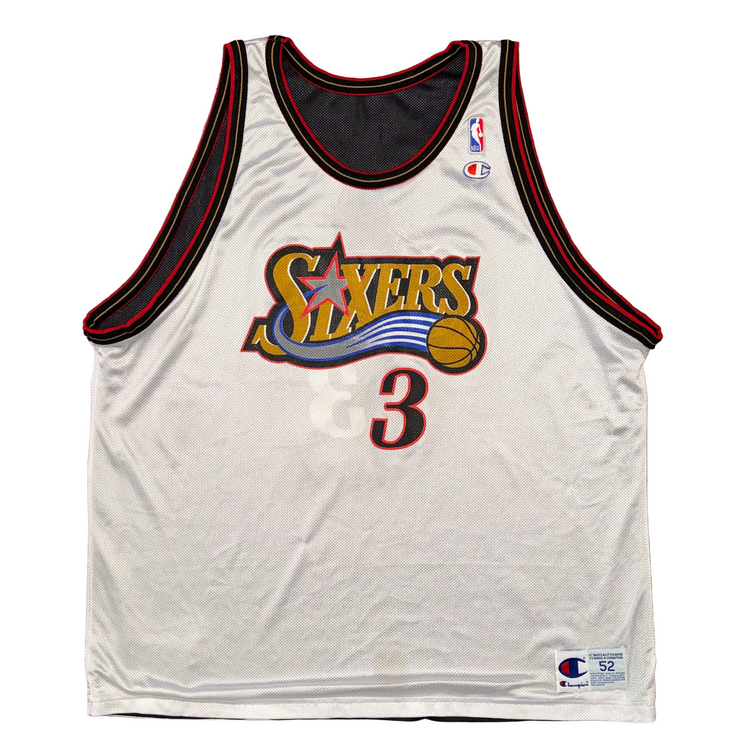 Champion Reversible Philadelphia 76ers Allen Iverson Jersey Sz 2X