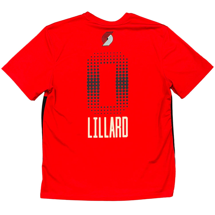 UNK Portland Trail Blazers Damian Lillard Dri-Fit Tee Sz L