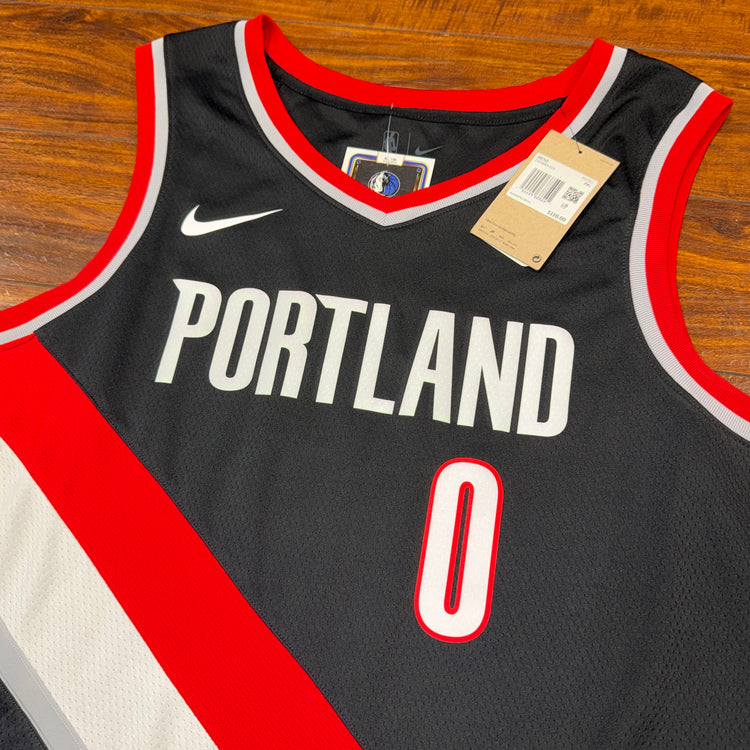 NWT Nike Swingman 2021-22 Icon Portland Trail Blazers Damian Lillard Jersey Sz 2X