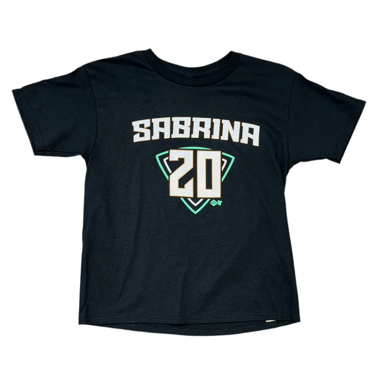 NWT Sabrina Ionescu NY Liberty Jersey Tee Sz YM