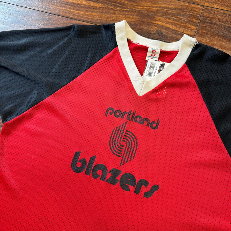 Soffe 80's Mesh Blazers V-Neck Tee Sz XL