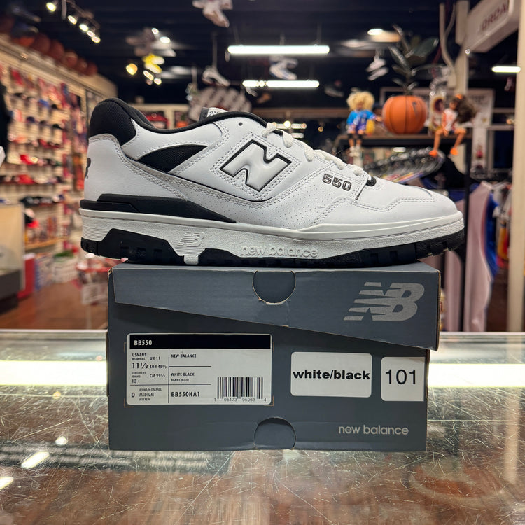 New Balance 550 White Black Men’s 11.5