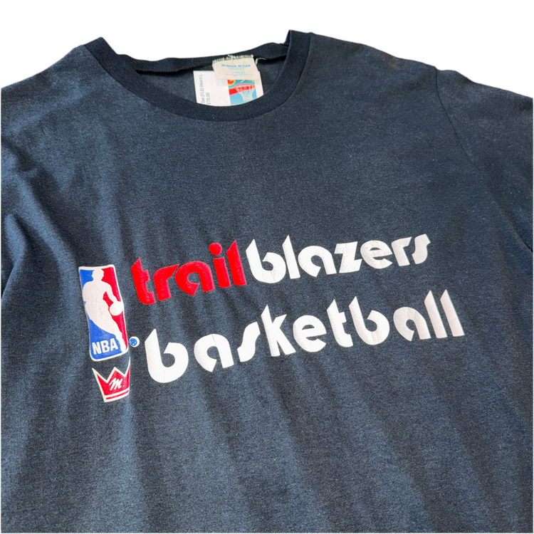 Sand Knit Portland Trail Blazers Tee Sz L