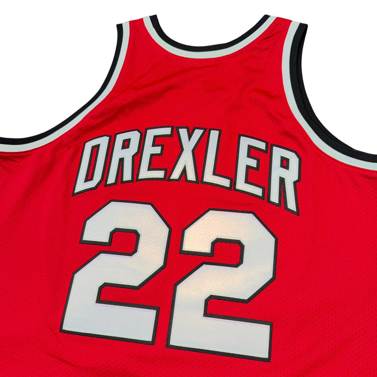 Mitchell & Ness Hardwood Classic 1983-84 Portland Trail Blazers Clyde Drexler Alternate Jersey Sz XL