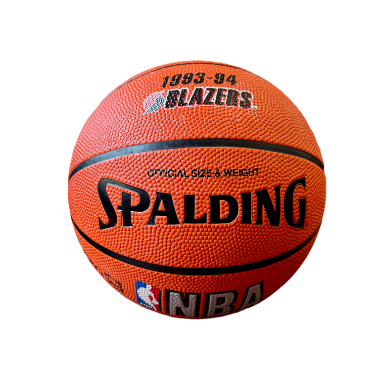 Blazers 1993-94 Team Autographed Ball