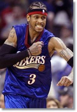 Nike 00’s Philadelphia 76ers Allen Iverson Alternate Jersey Sz 4X