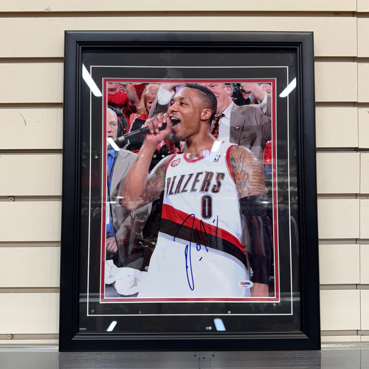 PSA Authentic Damian Lillard Autographed Framed Photo
