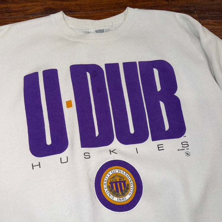 Lee Sport University Of Washington Huskies Crew Sz L