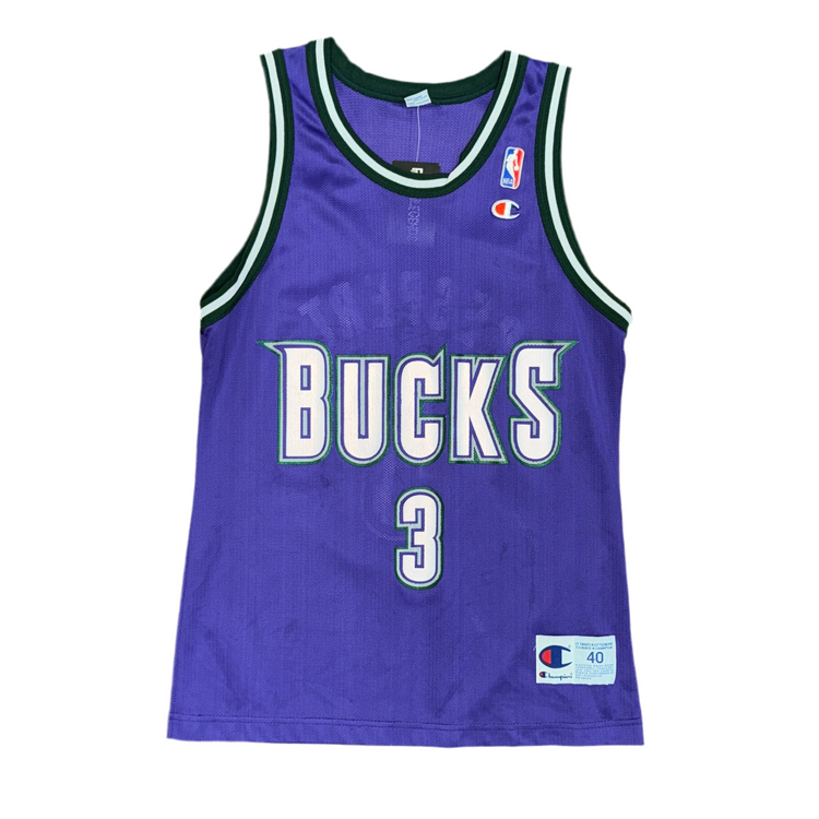 Champion Milwaukee Bucks Shawn Respert Jersey Sz M