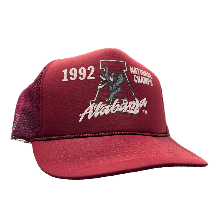 Vintage 1992 Alabama National Champs Trucker Snapback