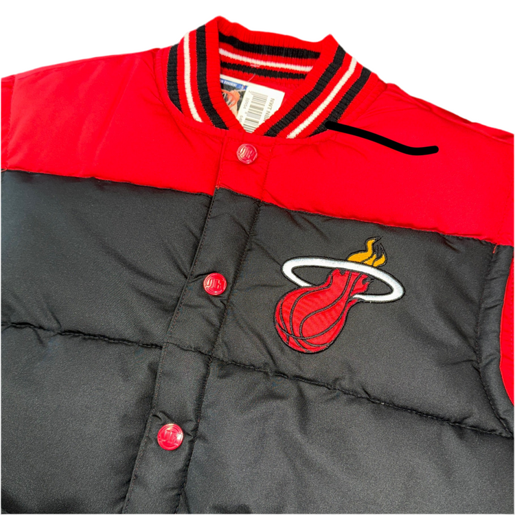 NWT NBA Jeff Hamilton Design Miami Heat Reversible Vest Sz M