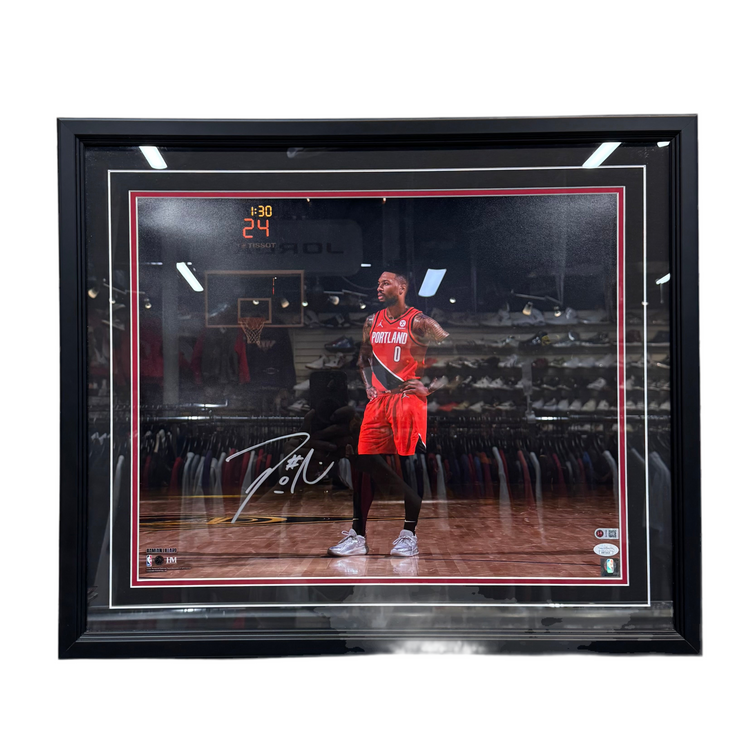 Beckett Authentic Damian Lillard Autographed Framed Photo