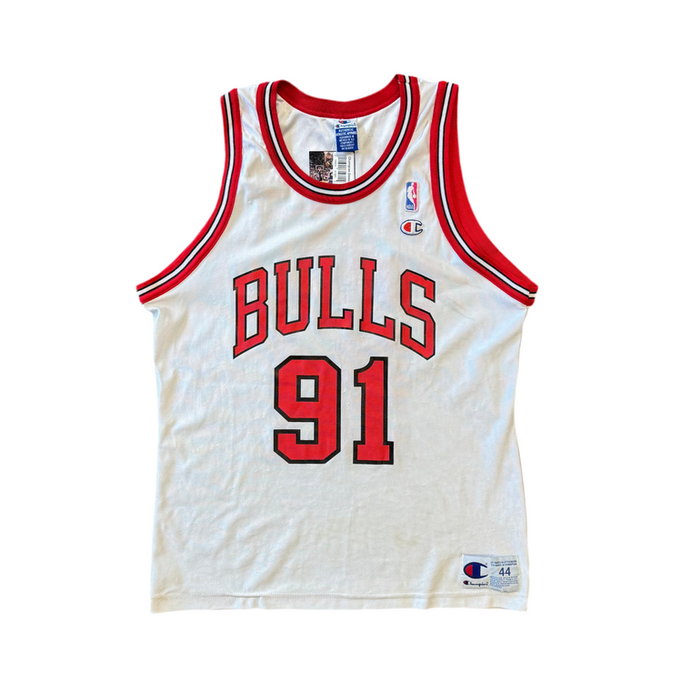 Champion 90’s Dennis Rodman Bulls Jersey Sz L