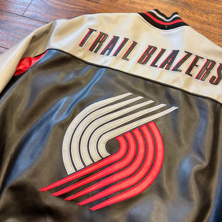 G-3 Sports X Carl Banks 00’s Blazers Leather Jacket Sz L