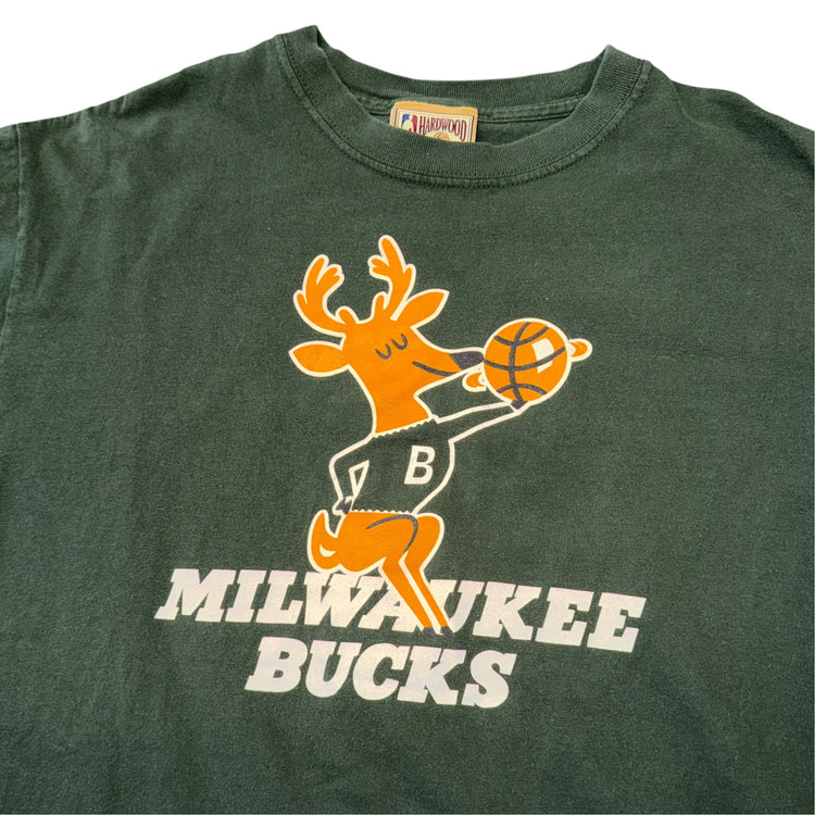 NBA Hardwood Classics Milwaukee Bucks Oscar Robertson Jersey Tee Sz L