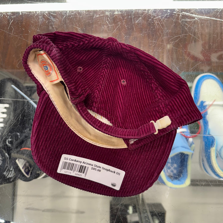 MacGregor 80’s Corduroy Arizona State Sun Devils Snapback