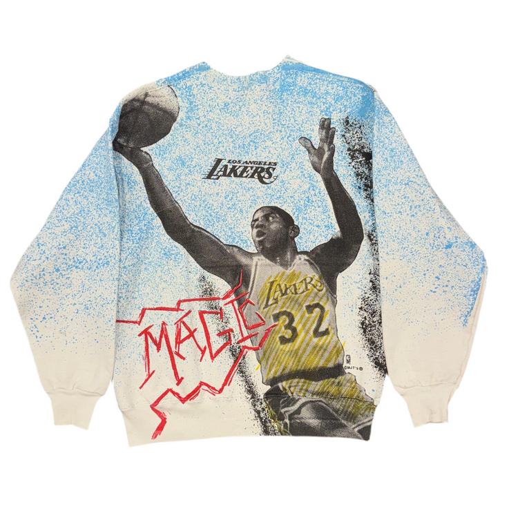 MJT's Los Angeles Lakers Magic Johnson Crew Sz S