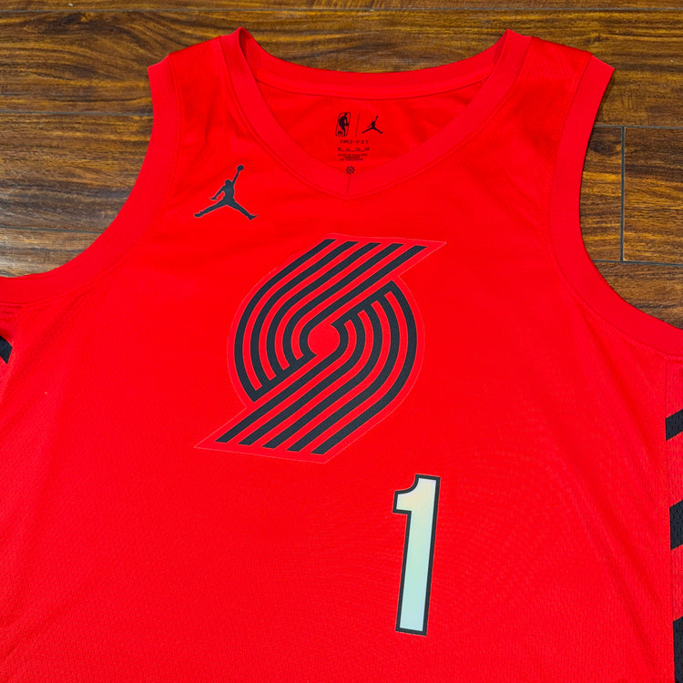 Nike Portland Trail Blazers Statement Anfernee Simons Jersey Sz XL