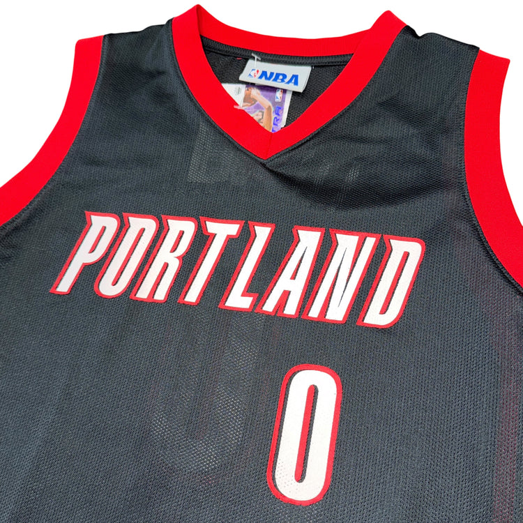 NBA Portland Trail Blazers Damian Lillard Away Jersey Sz YL