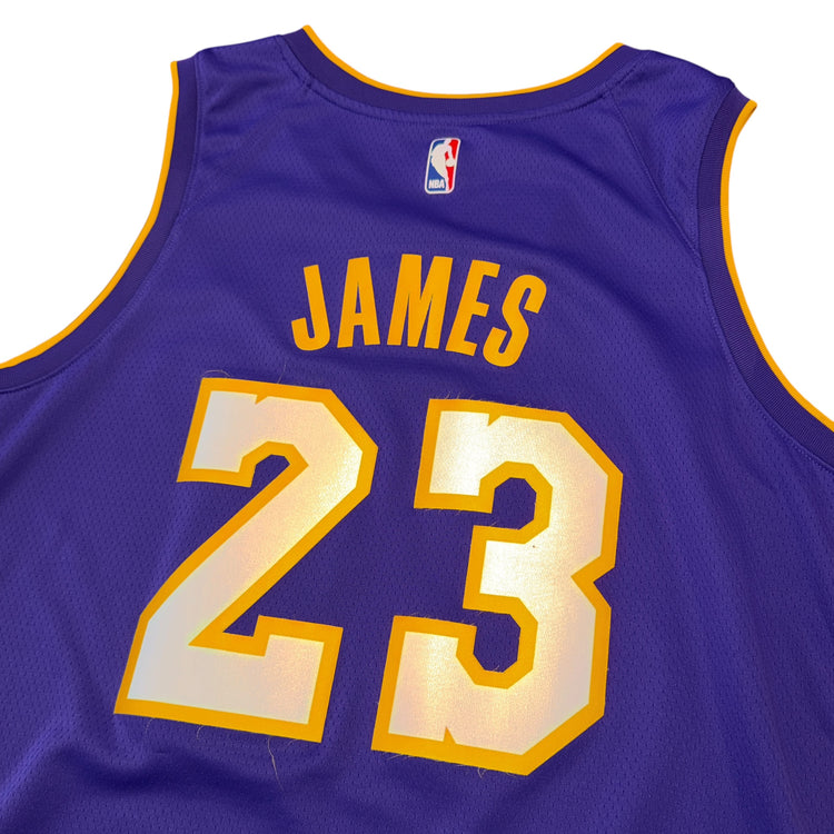 Nike Swingman Los Angeles Lakers Statement Lebron James Jersey Sz 2X