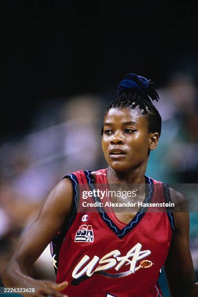 Champion 1996 Team USA Sheryl Swoopes Away Jersey Sz L
